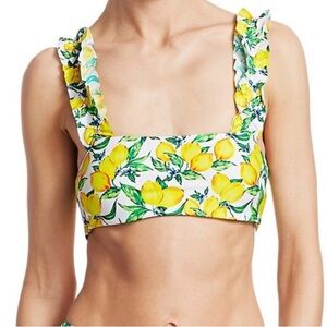 ONIA WE WORE WHAT LEMON BIKINI TOP